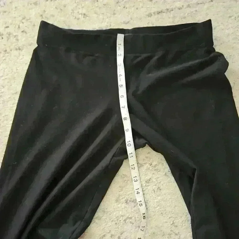 Eileen Fisher Womens Black Stretch Crepe Slim Ankle Pants PM